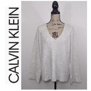 NWT CALVIN KLEIN JEANS Boxy Alpaca Blend Sweater L